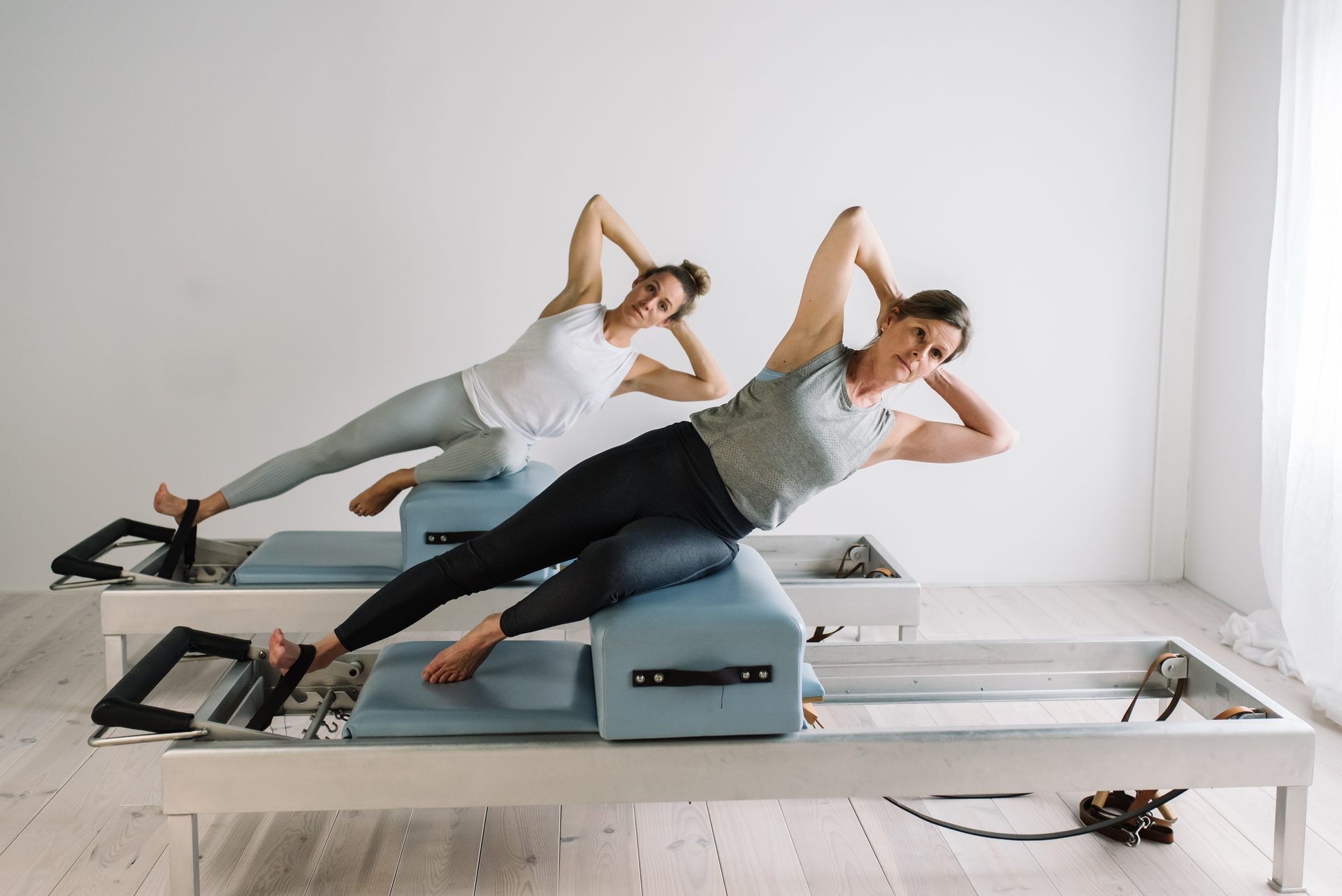 Reformer Pilates oefening — Just Pilates Woerden