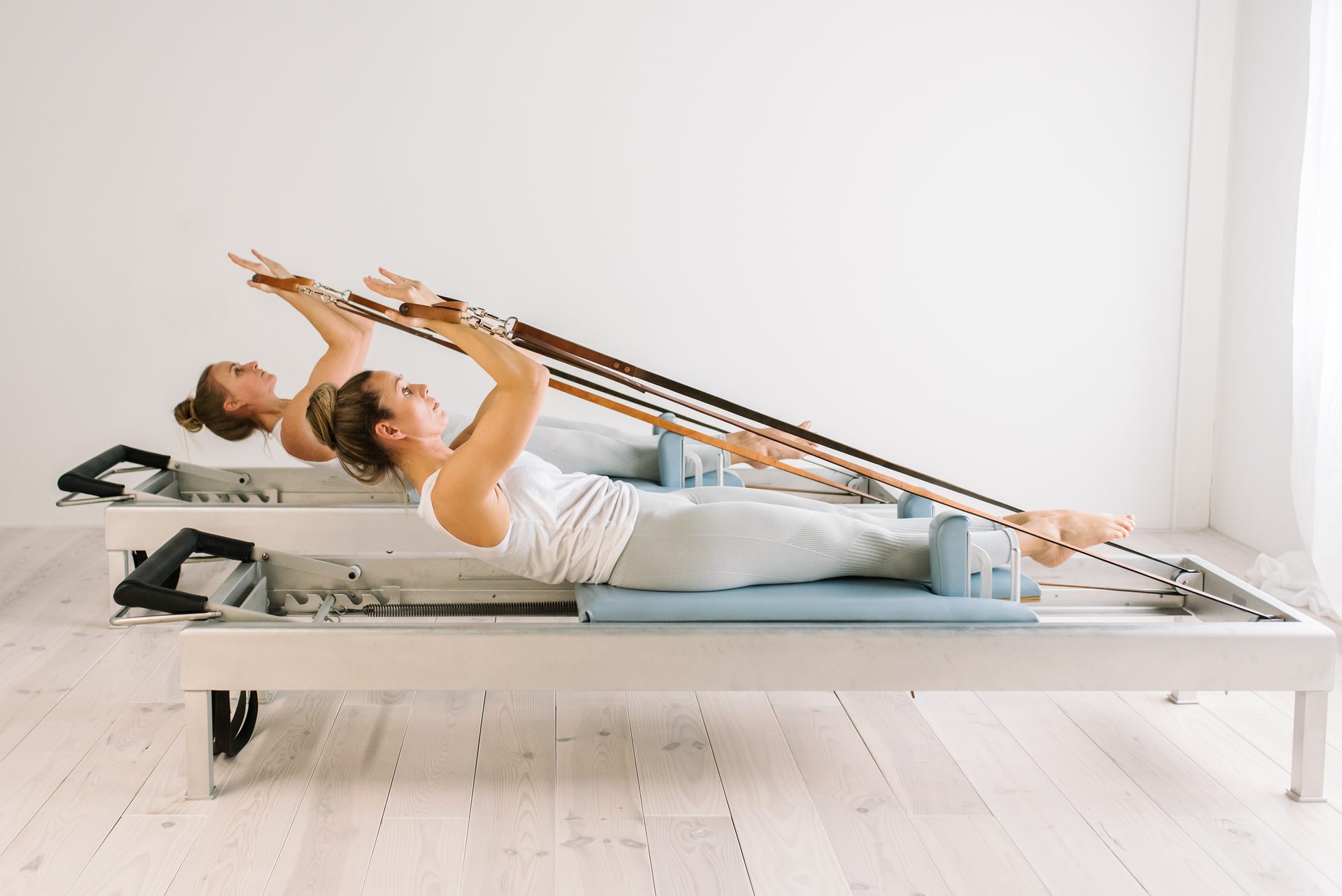 Reformer Pilates oefening — Just Pilates Woerden